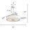 Deckenventilator mit Licht Welltin EU-KBS-Y42202 32W 107cm 6 Stufen Einklappbare Flügel Bluetooth RGB Fernbedienung