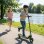 Patinete eléctrico Todimart T1 130W Autonomía 16km Freno electrónico Ruedas 6,5" Azul