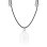 Cordon Plaud Note Pin Ajustable en Cuir vegan Noir