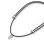 Cordon Plaud Note Pin Ajustable en Cuir vegan Noir