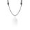 Cordon Plaud Note Pin Ajustable en Cuir vegan Noir