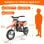 Motocicleta eléctrica infantil HillMiles MileRocket 1 300W 36V 4Ah