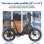 Bicicleta eléctrica TTGO F8 250 W batería 48 V 18 Ah 20" carbono