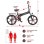 Bicicleta Eléctrica Plegable Samebike 20LVXD30-II 250W 48V 70 km