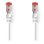 Cable Nedis CCGL85221WT05 Cat6 SFTP 0,5 m Blanc