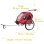 Remolque de bicicleta para niños Sepnine Fluid Bt511 Plegable Rojo Negro