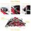 Remolque de bicicleta para niños Sepnine Fluid Bt511 Plegable Rojo Negro