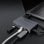 Caja PC TooQ TQE-2242G M.2 Aluminium Gris avec HUB USB-C 10 en 1