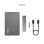 Caja PC TooQ TQE-2242G M.2 Aluminium Gris avec HUB USB-C 10 en 1