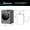 Lavasecadora Hisense 9 kg A WD1I9042BTF2 con tecnología inverter y vapor