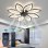 Ventilatore da Soffitto con Luce Autrucker 90cm 6 Velocità LED 3 Colori Telecomando App Timer Nero