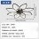 Ventilatore da Soffitto con Luce Autrucker 90cm 6 Velocità LED 3 Colori Telecomando App Timer Nero