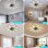 Ventilatore da Soffitto con Luce Autrucker 90cm 6 Velocità LED 3 Colori Telecomando App Timer Nero