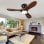 Deckenventilator mit Licht Welltin EU-36BK-1690SH3-316 91cm 6 Stufen DC Leise Fernbedienung Reversibel