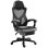 Sedia da ufficio Aosom ergonomica con poggiapiedi regolabile grigio