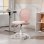 Sedia da ufficio ergonomica girevole in tessuto a rete rosa Aosom