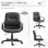 Sedia da Ufficio Aosom Ergonomica Girevole 60x60 Nero