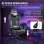 Sedia Da Gaming Recl inabile Aosom 150 degres Tessuto effetto lino Grigio