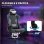 Sedia Da Gaming Recl inabile Aosom 150 degres Tessuto effetto lino Grigio