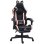 Sedia Gaming Reclinabile Aosom Rosa/Nero 65x62x116-124 cm
