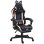 Sedia Gaming Reclinabile Aosom Rosa/Nero 65x62x116-124 cm
