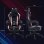 Sedia Gaming Reclinabile Aosom Rosa/Nero 65x62x116-124 cm