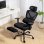 Sedia Da Ufficio Aosom Ergonomica Traspirante Lombare Poggiapiedi