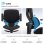 Sedia Da Ufficio Aosom Ergonomica Traspirante Lombare Poggiapiedi