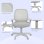 Sedia Da Ufficio Aosom Ergonomica Reclinabile Altezza Regolabile 5 Ruote