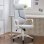 Sedia Aosom Basculante Ergonomica Ufficio 63x63x117-127 cm Grigio