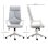 Sedia Aosom Basculante Ergonomica Ufficio 63x63x117-127 cm Grigio