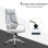 Sedia Aosom Basculante Ergonomica Ufficio 63x63x117-127 cm Grigio