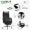 Sedia Ufficio Ergonomica Reclinabile Aosom 155 deg Poggiapiedi