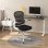 Sedia da Ufficio Ergonomica Aosom Tessuto Traspirante Altezza Regolabile