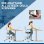 Sedia da Ufficio Ergonomica Aosom Tessuto Traspirante Altezza Regolabile