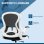 Sedia da Ufficio Ergonomica Aosom Tessuto Traspirante Altezza Regolabile