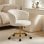 Sedia Da Ufficio Regolabile In Altezza Con Seduta Girevole Velvet Teddy B/I