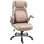 Sedia Ufficio Reclinabile Aosom Tessuto Marrone Chiaro 68x76x109-117 cm