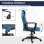 Sedia Gaming Aosom Poltrona Ufficio Ruote Similpel