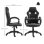 Sedia Gaming Aosom regolabile con funzione dondolo e ruote nera