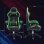 Sedia Gaming Aosom Altezza Regolabile Schienale Reclinabile 65x65x121-129 cm