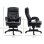 Sedia Da Ufficio Massaggiante Aosom 64x69x107-115cm Nero