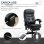 Sedia Da Ufficio Massaggiante Aosom 64x69x107-115cm Nero