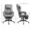 Sedia da Ufficio Ergonomica Aosom Reclinabile 66x76x112-120cm Grigio