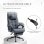 Sedia da Ufficio Ergonomica Aosom Reclinabile 66x76x112-120cm Grigio