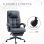 Sedia da Ufficio Ergonomica Aosom Reclinabile 66x76x112-120cm Grigio