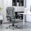 Sedia Da Ufficio Ergonomica Aosom 145 deg Poggiapiedi Grigio