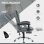 Sedia Da Ufficio Ergonomica Aosom 145 deg Poggiapiedi Grigio