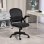 Sedia da ufficio Aosom ergonomica con schienale a rete regolabile nera