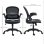 Sedia da ufficio Aosom ergonomica con schienale a rete regolabile nera